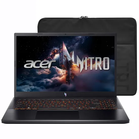 Notebook Gamer Acer Nitro V 15 ANV15-52-586Z Intel Core i5 13420H Tela Full HD 15.6" / 8GB de Ram / 512GB SSD / WIN11HOME / Geforce RTX4050 6GB - Obsidian Preto