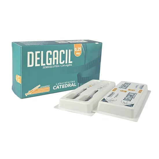 Delgacil Ozempic Semaglutida 1,34 MG 4 Seringas de 0,25 MG